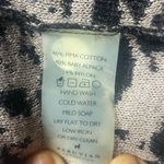 Peruvian Connection  Pima Alpaca
Blend Long Cardigan Black Beige
Print XL Photo 10