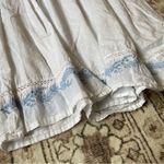 White and Blue Flowy Breezy Floral Praire Dress Size XS Photo 1