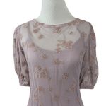 Free People  Ethereal Fairy Princess Viola Midi Maxi Slip Dress Lavender Sheer XS Photo 9