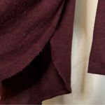 APT 9 Burgundy Red V Neck Oversized Sweater Small Photo 2