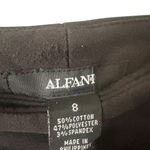 Alfani  Black Stretch Ankle Pants Women’s 8 Zip Pocket Slim Work Trousers Photo 2