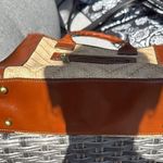 Patricia Nash , curry leather woven straw tote Photo 4