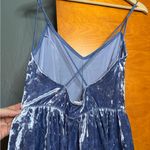 LA Hearts  Blue Velvet Romper Photo 2