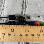 Wooden Bead Rope Surfboard Pendant Beachy Surfer Necklace Black Photo 8