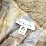 Topshop NWT satin tie dye 90's length skirt with lace trim detail in multi size Photo 2