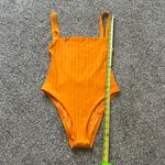 Vitamin A  bright orange low-back one piece swim suit size M NWT Photo 6