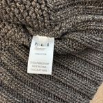 Pistola  Drea V Neck Sweater Asymmetrical Chunky Chocolate Brown Large Photo 6