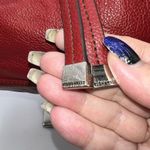 Tignanello Soft Italian Leather Three Part purse with Large Bag Charm and brande Red Photo 4