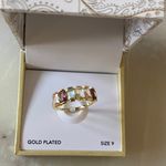 Charter Club NWT 
Gold-Tone Multicolor Crystal Ring. Photo 4