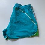 Adidas Women’s  Blue and Green Shorts Small Photo 0