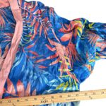 Peyton & Parker Swimsuit Cover Up Kimono Size XS Tropical Resort Wear Vacation Blue Photo 9