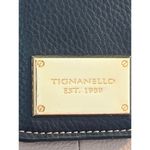 Tignanello Social Status Black Taupe Crossbody Bag Magnetic Snap Front Pocket Photo 2