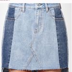 PacSun Multi Colored Panel Denim Skirt Photo 1