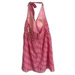 Dress Barn  polkadot halter dress women’s 18 pinup style midi pink sheer overlay Photo 2