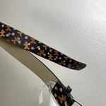 Betsey Johnson Gingerbread Cookie Candy Cane Christmas Holiday Belt Womens M Blk Photo 5