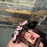 Source Unknown Butterfly Flower Rhinestone Spring Hinge Bracelet costume jewelry Photo 3