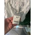 Free People NWT $168 Ready To Party Bodysuit White Embellished Lace Mesh Sheer S Photo 8