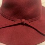 ✨Lovful Women 100% Wool Wide Brim Cloche Fedora Floppy hat Cap✨ Red Photo 5