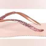 Havaianas Ballet Rose Slim Glitter Flip Flops Women's 7/8 Sandals Beach Summer Photo 3