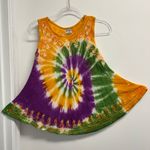 Shoreline  Tie-Dye Tank Top in Orange, Purple, and Green Photo 2