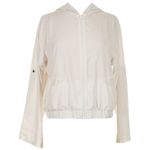 Lucky in Love White Windbreaker Jacket Lightweight Athletic Tennis Golf S/M Photo 1