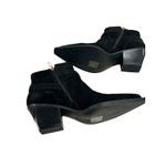 NIB Dolce Vita Ramone Buckle Black Onyx Suede Western Style Ankle Boots Sz 9 Photo 4