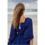 Free People Happy Days Shell Necklace NWT Neutral Bohemian Beach Choker Summer Photo 13