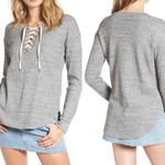 Splendid  Heather Gray Waffle Knit Top Photo 1