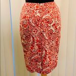Loft Ann Taylor  paisley pencil skirt. EUC Photo 2