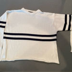 Brandy Melville Brandy Melville, cropped boyfriend pullover sweater, nautical stripes Photo 0