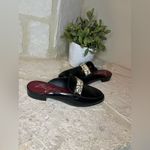 Brighton black leather mules sz 6.5 M Photo 3