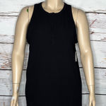 Torrid  NWT Size 4 Black Super Soft Knit Ribbed Snap Front High Neck Tank Top Photo 0