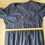 City Chic City‎ Chic Sunset Stroll Dress Size XXL 24 Chambray Blue Midi Linen Button Front Photo 8