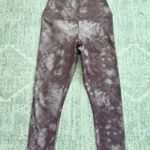 90 Degree by Reflex Ankle Cut Tie Dye Mauve High Waisted Athletic Legging Size S Purple Photo 12