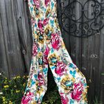 Band of Gypsies Roses Wide Leg Off Shoulder Jumpsuit M Photo 6