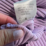 LPA Salvatore Dress in Lilac Ribbed Knit Midi size Medium Photo 6