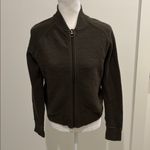 Lululemon  Dark Olive On Repeat Bomber Jacket Sz 8 Photo 7