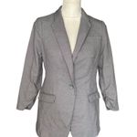 The Limited  Gray 3/4 Sleeve Single Button Blazer Jacket Career Work Office Sz S Photo 0