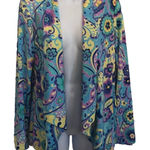 Alberto Makali  Pastel polyester open Front blazer Women’s Size‎ M kimono Photo 0