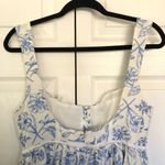 For Love & Lemons White and Blue  Maisie May Mini Dress Size L Photo 8