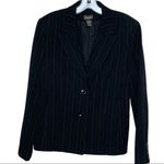 Vintage Rafaella Pinstripe Blazer‎ Black Size 10 Photo 0