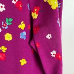 Talbots  Cotton Bateau Neck‎ Tee Lovely Floral Small Multicolor Preppy Stretch Photo 4