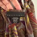 Apostrophe  Coverup Sheer Abstract Geometric Swim Summer Beach Lightweight Flowy Photo 4