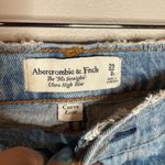 Abercrombie & Fitch  Curve Love 90's Straight Ultra High Rise distressed jeans Photo 2
