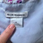 Club Monaco ‎ silk spring summer mini floral dress flattering cute girly size 6 Photo 5