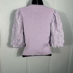 Lucy Paris  Elle Lavender Ribbed Short Sleeve Sweater Size Large EUC Photo 7