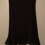 Metaphor  Black Pull On Ruffle Hem Skirt Polyester Size Large Photo 0