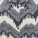 Anthropologie Hutch Naomi Chevron Printed Mini Dress Blue White Size 12 Photo 5