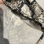 NWT Black and White Satin Snake Print Midi Skirt Photo 5