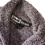 Jamie Sadock Textured Full Zip Sweater Women Size L Cozy Pockets Cabincore Purple Size L Photo 2